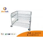 Logistics Storage Wire Mesh Storage Bins Easy To Clean Powder Coating Surface for sale