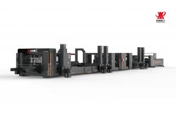 China Black Automatic Folder Gluer Stitcher With Dual Stitching for Box Making supplier
