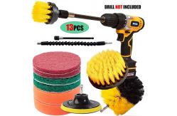 China 2 Extension Rod Drill Cleaning Brush Set 638g Power Drill Attachment Scrubber 50mm supplier