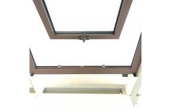 China Seamless Double Glazed Aluminum Frame Awning Windows For Bathroom Kitchen supplier