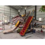 Fiberglass Dinosaur Slides T Rex Slider With Stair Playground Equipment