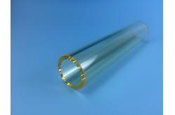China Sio2 High Pressure Transparent Large Diameter Quartz Glass Tube For Uv Lamp supplier