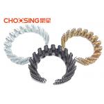 8.5 Ga Black Upholstery Seat Springs , Zig Zag Chair Springs Chrome Plating Surface for sale