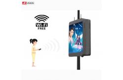 China Outdoor Bright P6 Wifi Digital Signage Smart Light Pole LED Display supplier