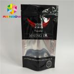Custom Accepted Matte Aluminum Foil Packaging Bags  Mylar Bags with Window for sale