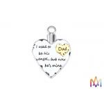 Multicolored Large Space Engraved Cremation Necklaces For Ashes for sale