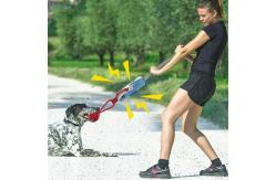 China Interactive Sound Pet Chew Toys Tug War Cotton Squeaky Dog Ball Rope supplier