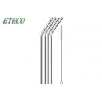 FDA Reusable Metal Straws Short , 8.5 Stainless Steel Reusable Drinking Straws