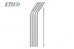 China FDA Reusable Metal Straws Short , 8.5 Stainless Steel Reusable Drinking Straws supplier
