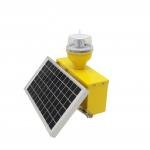 Single Aviation Solar Powered Obstruction Light Low Intensity Warning Tower Led