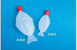 China 30ml Rectangle Fish Shaped Plastic Sushi Soy Sauce Container supplier