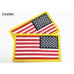 American Flag Military Style Patches Durable Military Embroidered Badges for sale