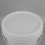 Red Plastic Paint Bucket with Lid Durable and 