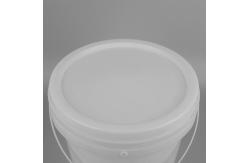 China Red Plastic Paint Bucket with Lid Durable and  supplier