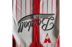 China 300gsm Cool Pullover Baseball Jersey Uniforms Full Button Front supplier