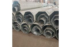 China Hongxin Polygonal Galvanized 450Mpa Steel 90FT 100FT Power Transmission Steel Poles supplier