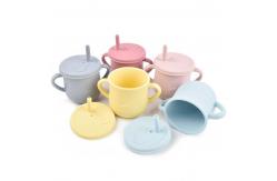China 5.3oz 150mL Silicone Sippy Straw Cup -40C To 230C Temperature Range supplier