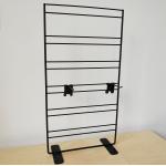 Wire Grid Wall Metal Table Top Display Stands With Adjustable Hooks 2 Sides for sale