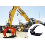 1 Ton - 65 Ton Excavator Mechanical Grapple For Grabbing Stone Wood for sale
