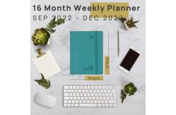 China Donau Blue Softcover Eco Friendly Planner 2023 2023 With Vertical Inner Pages supplier