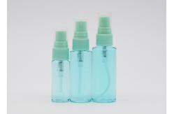 China 20ml Transparent Refillable Plastic Spray Bottles PET Spray Bottle Flat Shoulder supplier