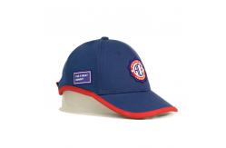 China Customizable Blue Embroidered Baseball Caps Sports Caps With Embroidered Patch supplier
