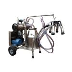 Farm Electric 1.1kw Cow Milking Machine With Vacuum Pump for sale