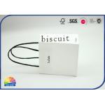 Customized Handle White Kraft Paper Gift Bag Luxury Matte Varnishing For Shopping for sale