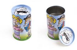China Three Part Easy Rotate Custom Tin Cans CMYK Printing supplier