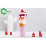 High Transparency Plastic Juice Cups With Lids , Disposable Plastic To Go Cups for sale
