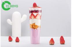 China High Transparency Plastic Juice Cups With Lids , Disposable Plastic To Go Cups supplier