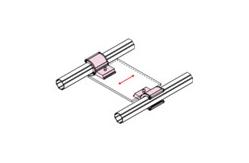 China High Performance Vertical Slide Clip , Metal Slide Clips Aluminum Material supplier