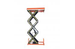 China Hydraulic Scissor Lift Table 1000kgs Load 4m Stationary Lift Table supplier