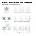 Wall Light Self Powered Wireless Switch Outdoor Waterproof Push Button Switch