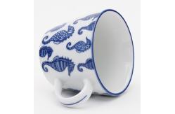 China Custom luxury blanks 9oz ceramic simple sublimation mug coffee cup for gifts supplier