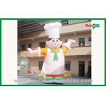 Custom Outdoor Moving Inflatable Chef Inflatable Cartoon Character For Advertising