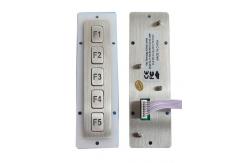 China Vandal Proof Panel Mount Keypad , Industrial Matrix Function Keypad 5 Keys supplier