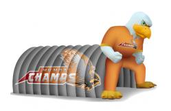 China Inflatable Amusement Park With Eagle Tunnel For Business supplier