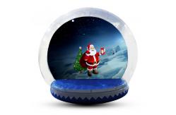 China Transparent Inflatable Human Snow Globe Photo Booth With Blower EN71 supplier