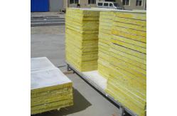 China Rectangular Rockwool Insulated Roof Panels Composite Material Easy Installation supplier