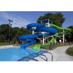 Theme Park Rides Water Games Outdoor Games Fiberglass Swimming Pool Slides Set for Kids for sale