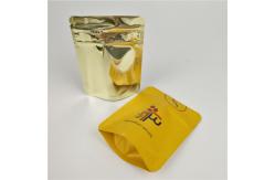 China MOPP Matte Child Proof Mylar Bag With Clear Window supplier