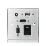10A Under Table Power Socket /  Aluminum Alloy Multimedia Information Panel