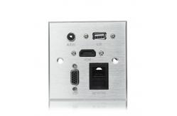 China 10A Under Table Power Socket /  Aluminum Alloy Multimedia Information Panel supplier