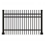 Anti Rust Backyard Tubular Metal Fence Customization for sale