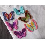 Small Butterfly Iron On Embroidered Applique Patches Cloth Badge For Clothes Customized