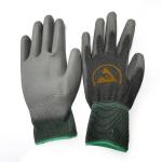Seamless Knitted ESD PU Palm Fit Gloves With Polyester Liner for sale