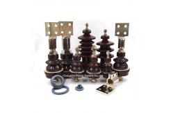 China Brown Transformer Porcelain Bushing Ceramic Bushing Insulator M20 supplier