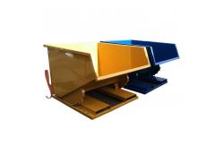 China Stackable Tipping Bin Self Dumping Hopper Forklift Attachments Steel Dumping Hoppers supplier