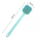 Sustainable Long Handle Silicone Exfoliate Back Brush For Shower for sale